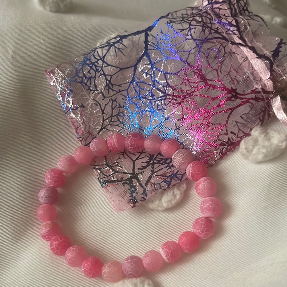 Pink Beaded Bracelet